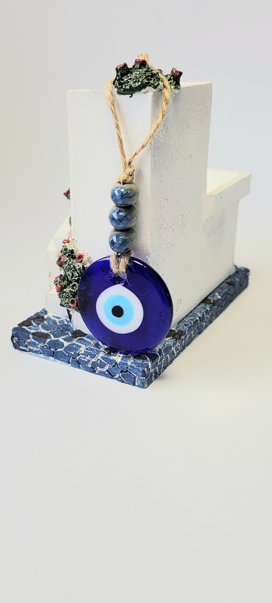 Evil eye charm wall hanging