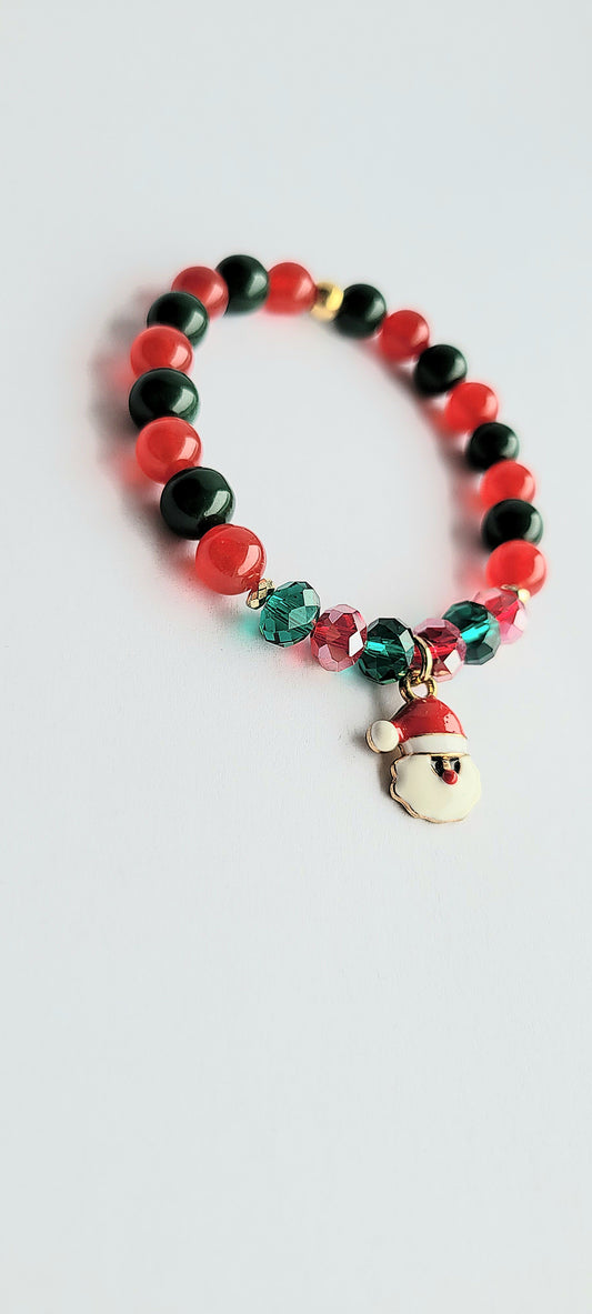 Santa christmas bracelet. Santa Claus.